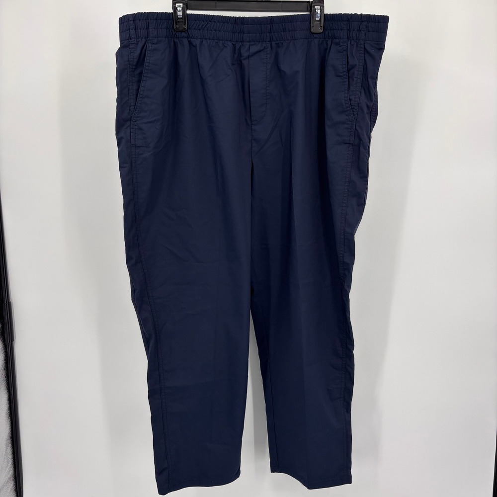 Tommy Hilfiger THFlex Pants Mens XXL‎ Navy Blue New Stretch Pull On Tapered Leg
